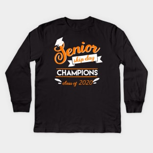 Senior skip day champions 2020 Kids Long Sleeve T-Shirt